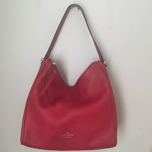 Kate Spade Red Shoulder Hobo Bag